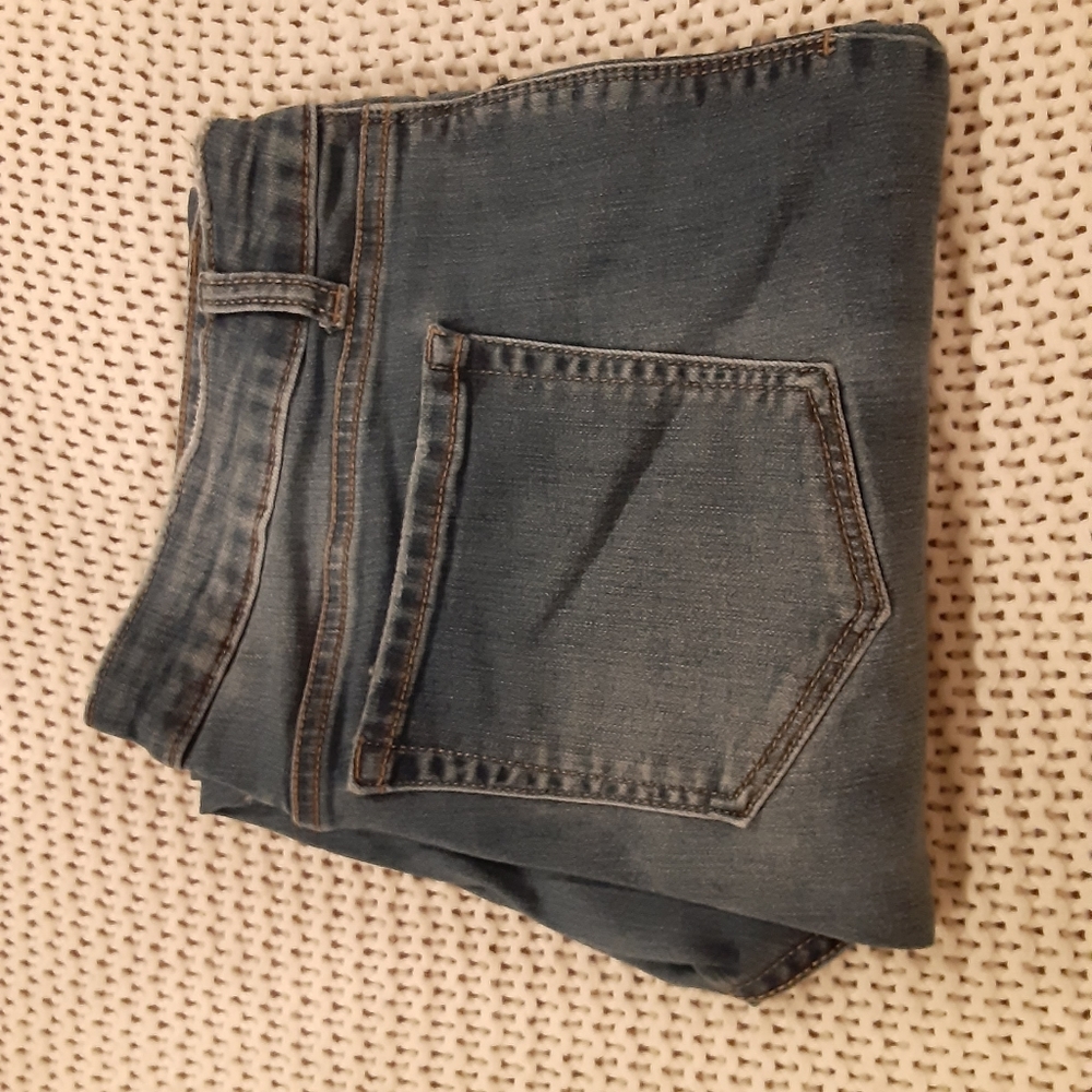 Medium wash blue jeans